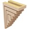 Ekena Millwork 3"W x 6"D x 9"H Classic Landon Rough Cedar Woodgrain TimberThane Corbel, Primed Tan CORUR03X06X09LANRCPR - alternate 2